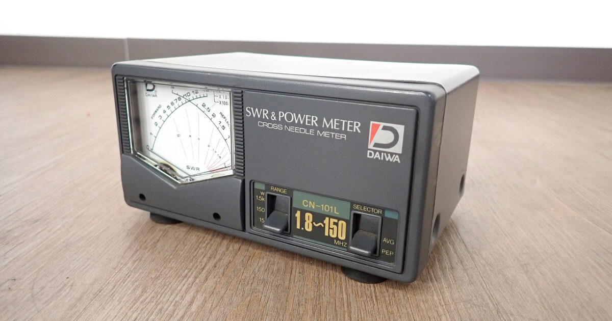 パワー計 DAIWA CN-101L ダイワ SWR パワーメーター クロスニードル 1.8～150MHz 無線機 アマチュア無線 13.8V