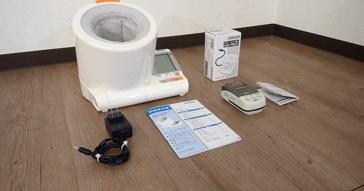デジタル自動血圧計 OMRON HEM-1040 オムロン スポットアーム 上腕式 早朝高血圧確認機能 プリンタ HHX-PRINT ロール紙