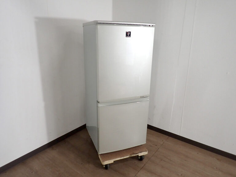 冷蔵庫 SHARP SJ-PD14X-N シャープ プラズマクラスター 137L どっちもドア 2ドア ゴールド系 小型 冷凍庫