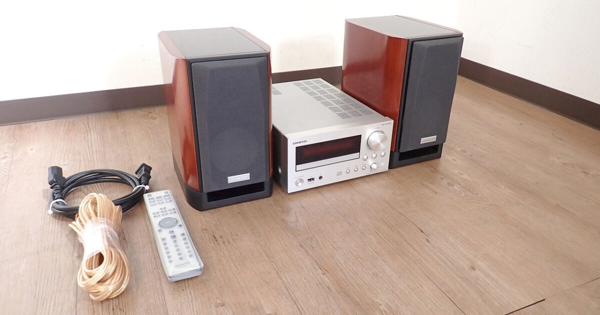 CDコンポ ONKYO CR-N755 オンキヨー ネットワーク CDレシーバー スピーカー ペア D-112ELTD リモコン RC-850S USB LAN ラジオ