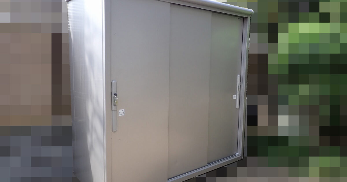 物置 YODOKO ESD PL15 ヨドコウ エスモ スチール 屋外 幅195cm 高さ195cm 奥行90cm 3枚扉 グレー