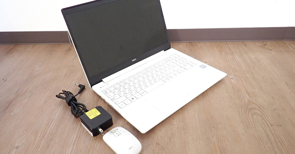 ノートパソコン NEC LAVIE PC-GN164RGAH Win11 Core i5-8265U メモリ 12GB SSD 256GB DVD RW 15.6型 テンキー マウス ホワイト