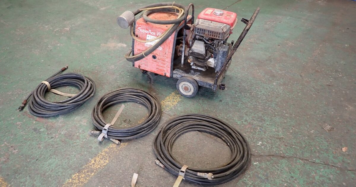 高圧洗浄機 SUPER ACE Washer SE-2509 スーパー工業 エンジン ガソリン ヤンマー GA220 ジャンク