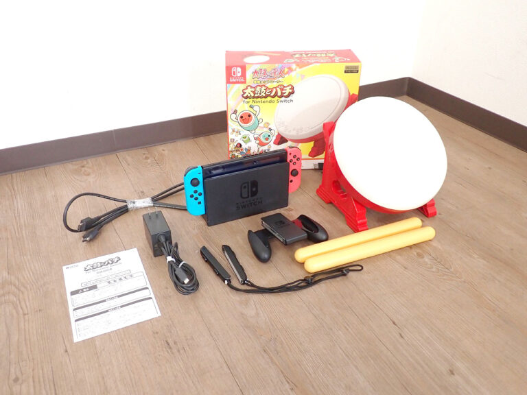 Nintendo Switch ニンテンドー スイッチ 任天堂 本体 Joy-Con ネオンブルー ネオンレッド 太鼓の達人 太鼓とバチ NSW-079