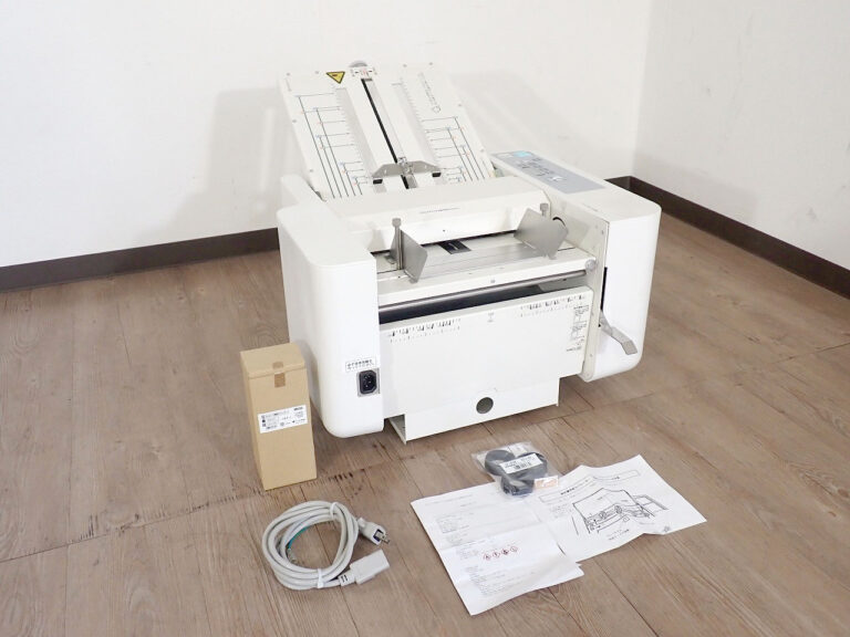紙折り機 LION LF-S620 ライオン 卓上 ストッパータイプ A3～B7  手動設定紙折機 ゴムローラー LF-R1N クリーナー LG-CL500