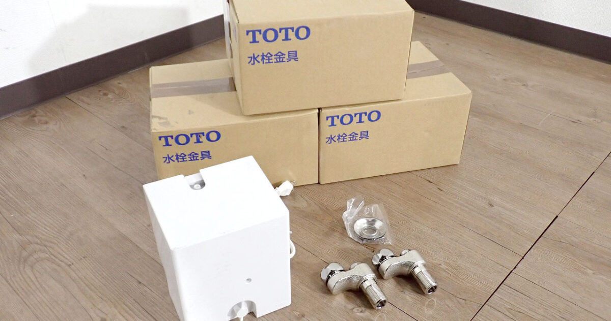 水栓 TOTO TLE01705J 東陶 3個セット 自動水栓機能部 サーモ AC100V 水栓金具 自動水栓 アクアオート