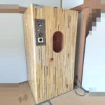 サウナ ヤジマステンレス 日米特許 ヘルス メイト 遠赤外線低温 木製 W900mm D900mm H1720mm