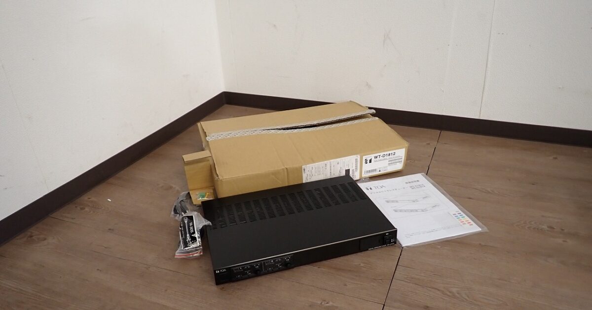 アンプ TOA WT-D1812 トーア デジタルワイヤレスチューナー 2ch 据え置き型 受信機 800MHz帯 水晶制御PLLシンセサイザー方式