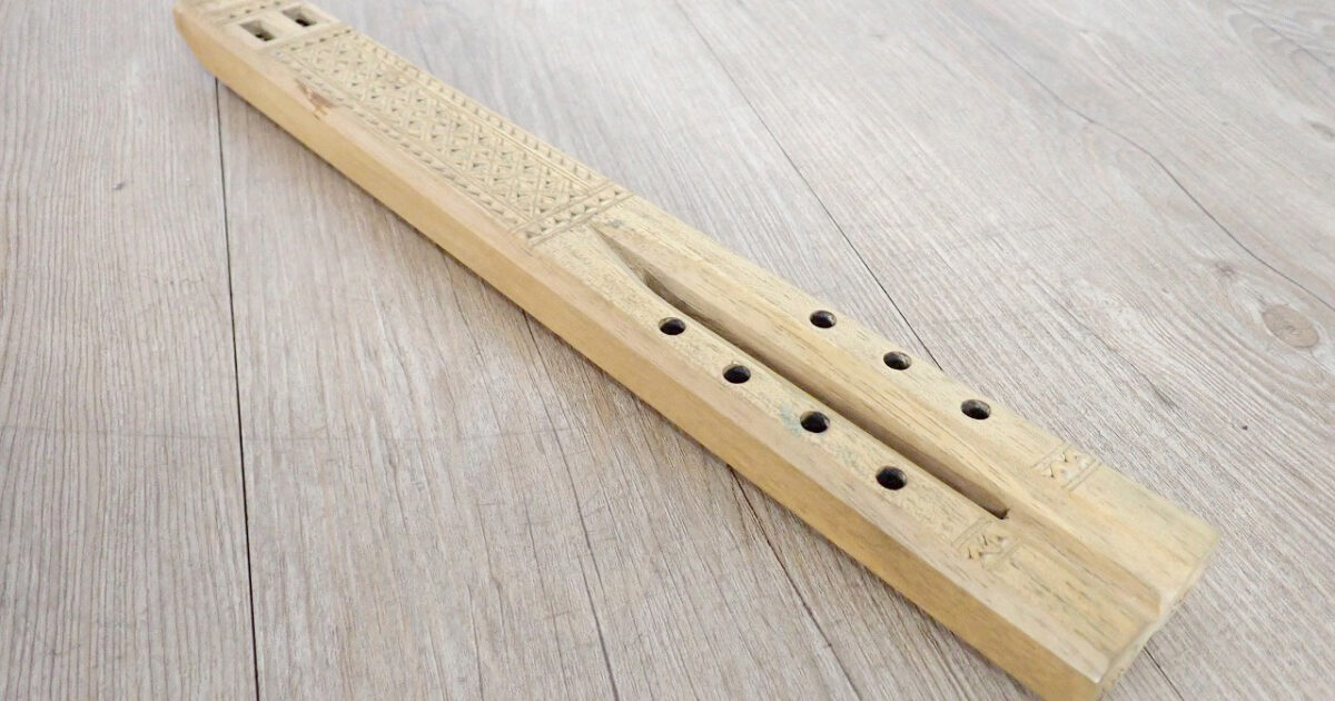 リコーダー 約31.7cm ソプラノリコーダー アンティーク ヴィンテージ 木製 彫刻