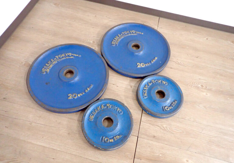オリンピック プレート UESAKA-TOKYO 10kg 20kg ウエサカ 各2枚セット シャフト穴50mm 直径445mm 直径250mm ダンベル