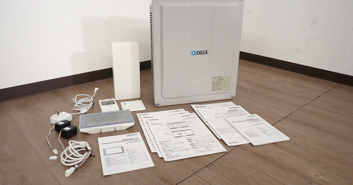 パワコン QCELLS HQJP-RA44-3 HQJP-MC-3 キューセルズ 4.4kW 2022年 屋外用 マルチストリング型 パワーコンディショナ カラーモニター