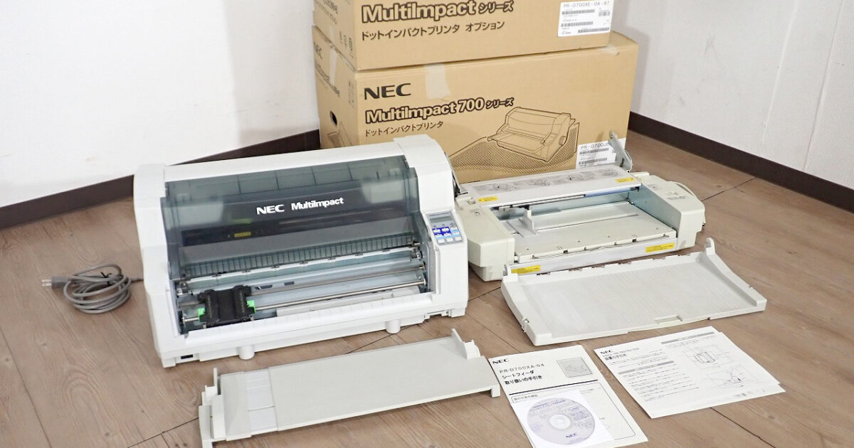 ドットプリンタ NEC PR-D700JEN PR-D700XE-04 日本電気 シートフィーダ セット マルチインパクト700 LAN標準対応
