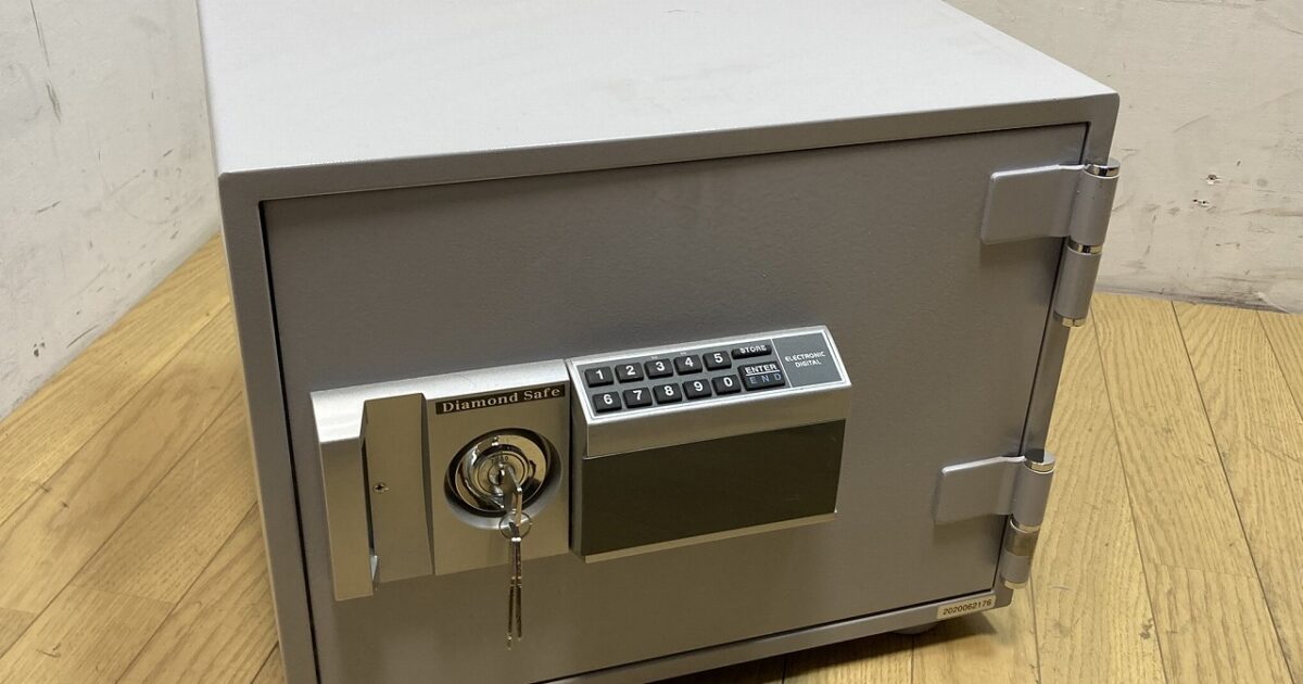 Diamond ダイアモンド 耐火金庫 MEK34-4 テンキー型 プッシュ型 19L 鍵付き
