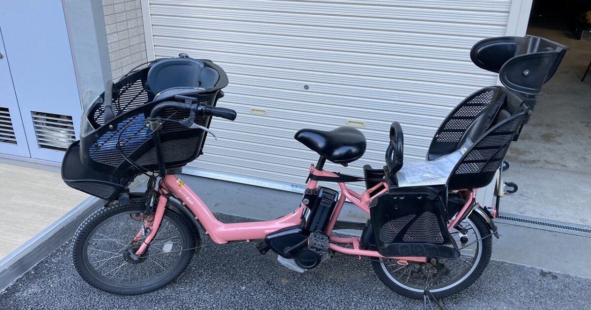 YAMAHA ヤマハ 電動アシスト自転車 20インチ PM20K PAS Kiss mini チャイルドシート付 ママチャリ
