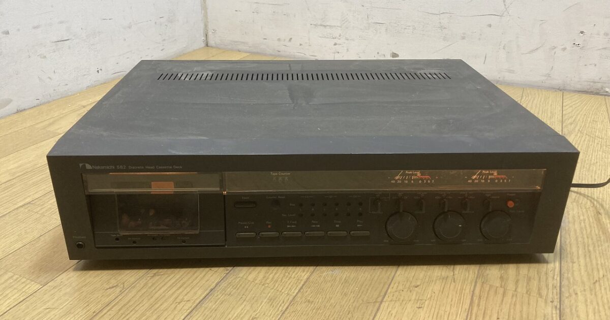 Nakamichi ナカミチ ステレオ カセット デッキ 582 4トラック2ch 通電確認