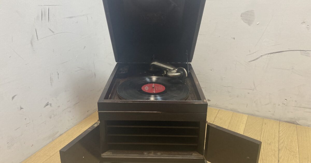 victrola ビクトローラー SP盤 蓄音機 VV-IX アンティーク 出音確認済み ゼンマイ式
