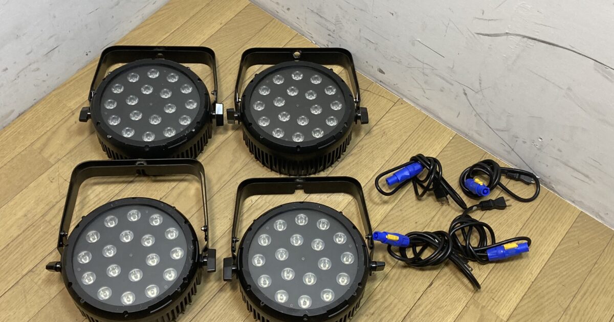 IDE CORPORATION アイディーイーコーポレーション LEDスポットライト 舞台照明 100W 90V 4個セット DMX制御可能