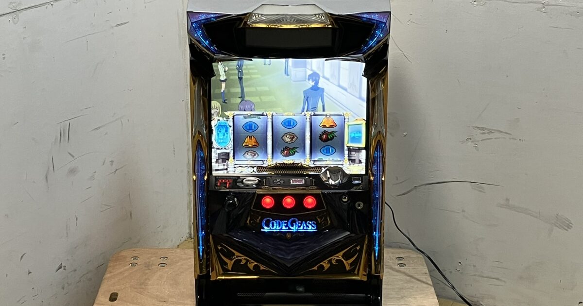 Sammy サミー パチスロ実機 スロット 筐体 コードギアス 反逆のルルーシュR2 コイン不要機 無段階ボリューム