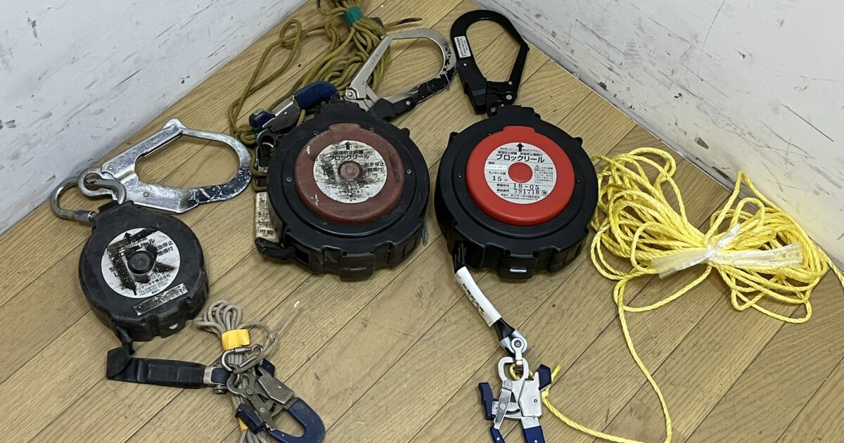 POLYMAER ポリマーギヤ セーフティブロック F5SF2-LR15 ブロックリール 墜落防止 ランヤード15m 自動巻取 安全帯 安全ブロック