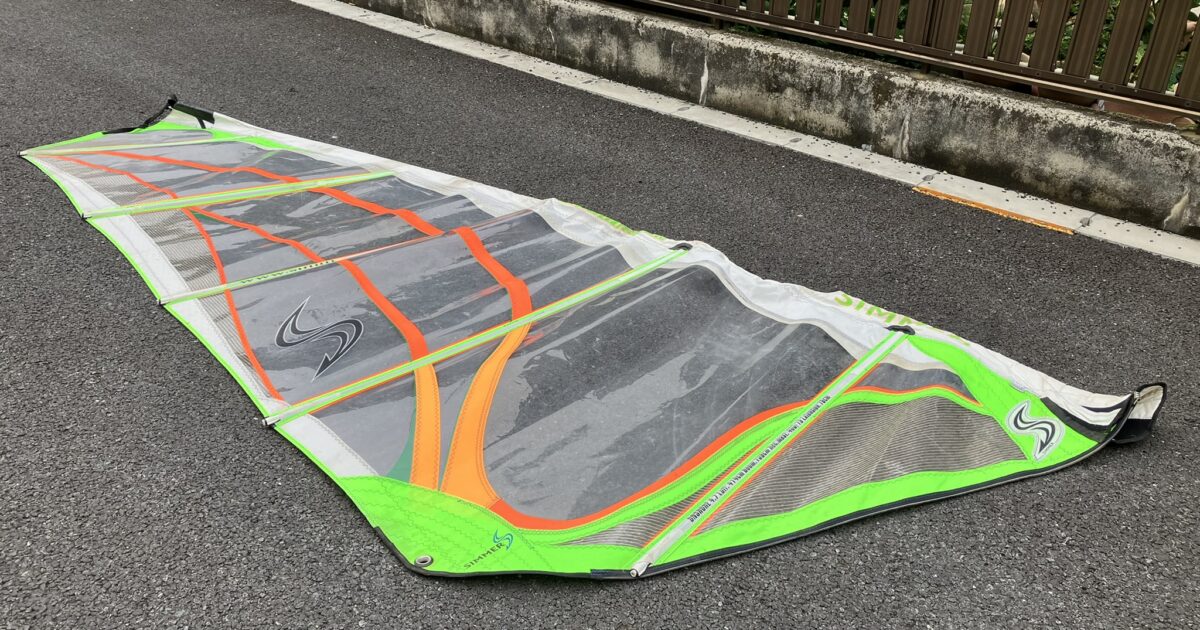 SIMMER シマースタイル ウィンドサーフィン セイル 4.7 MAST 400/19 LUFF 414cm BOOM 159cm Extension：16cm