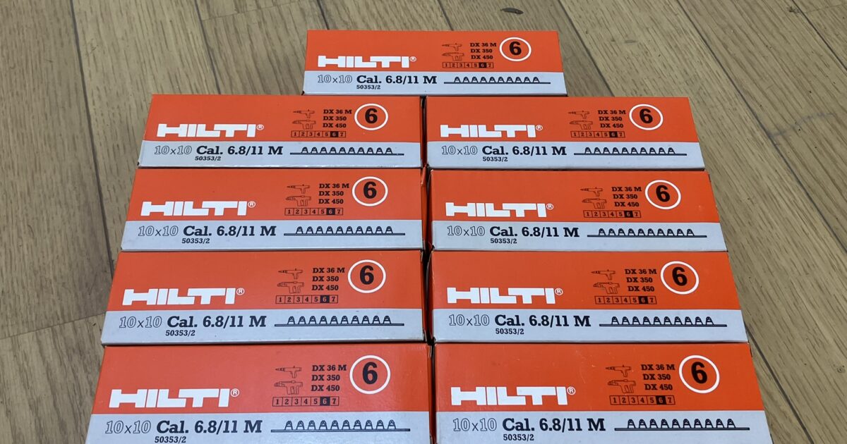 HILTI ヒルティ建設用鋲打機用 DXカートリッジ 10×10 Cal. 6.8/11M DX36M DX350 DX450用 9箱