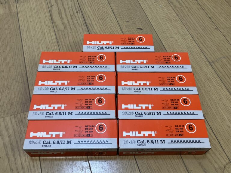 HILTI ヒルティ建設用鋲打機用 DXカートリッジ 10×10 Cal. 6.8/11M DX36M DX350 DX450用 9箱