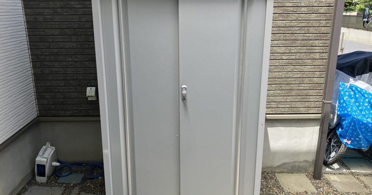 INABA 稲葉製作所 イナバ物置 MJX-117D W1100×D755×H1603 床1.33 0.4坪 鍵付き 説明書付