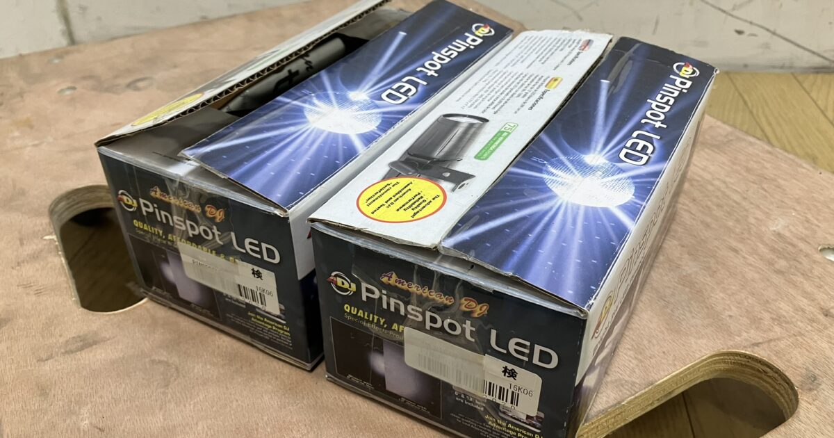AMERICAN DJ アメリカンディージェイ LED ピンスポットライト PINSPOT LED 2個セット