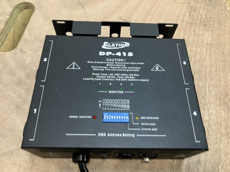 ELATION イレーション コンパクト 4ch DMX ディマーパック 3台セット トータル最大1500W