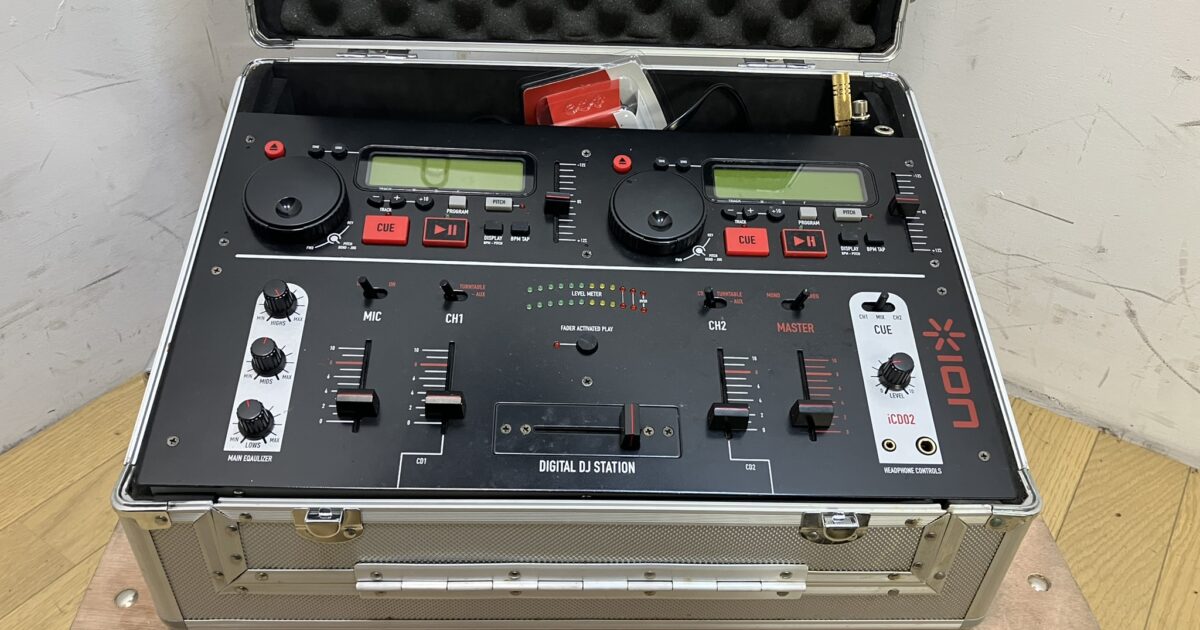 ion イオン デジタルCD ミキシングステーション ミキサー iCD02 アルミケース付き