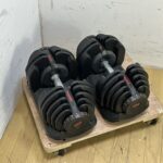 HAIGE ハイガー 片手40kg 合計80kg アジャスタブルダンベル 可変式 ダンベル ウェイト HG-DBB02-02