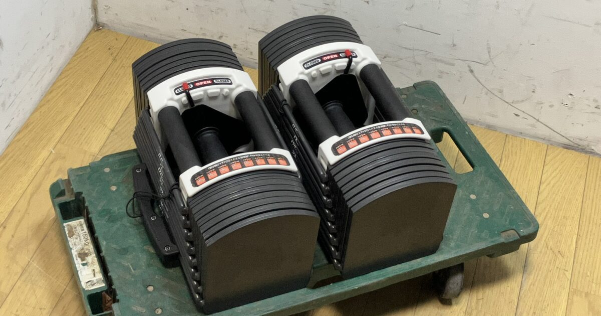 MOJEER 可変式 クイックダンベル ブロックダンベル 20kg 40.5kg×2 最小3kg～最大40.5kg 合計81.0kg