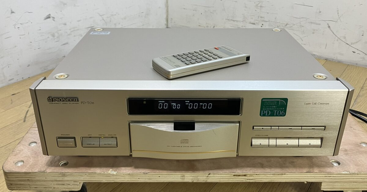 Pioneer パイオニア CDプレイヤー PD-T06 ジャンク品 ターンテーブル方式 D/Aコンバーター 2ch デジタル出力