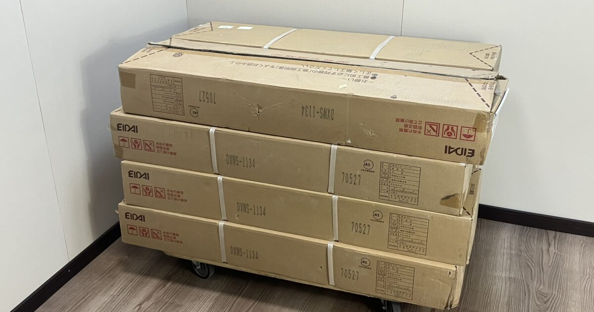 EIDAI 永大 直張用 合板 複合 フローリング DXWS-1134 12枚入り 同ロット 8ケース 13.6×290×900mm