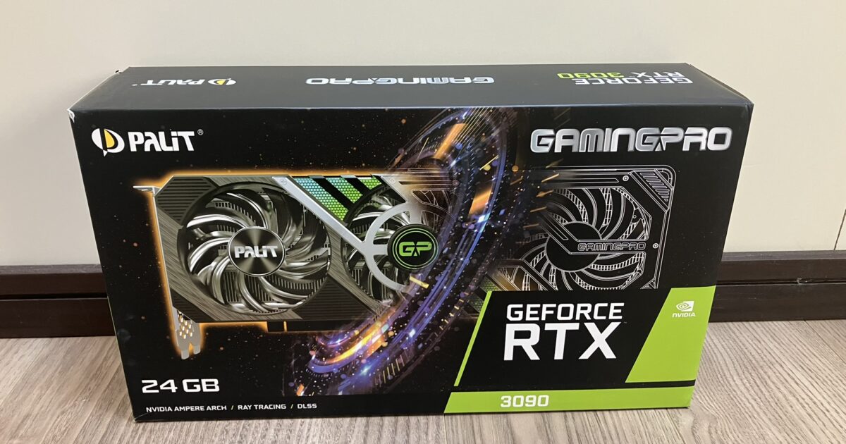 Palit パリット パソコン用 ビデオカード RTX3090 GAMINGPRO 24GB GDDR6X 384bit 3-DP HDMI