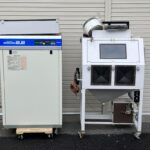 HITACHI 日立 サンドブラストマシン コンプレッサー PB-2.2M5 集塵機 DET100A サナダ製作所 露光機