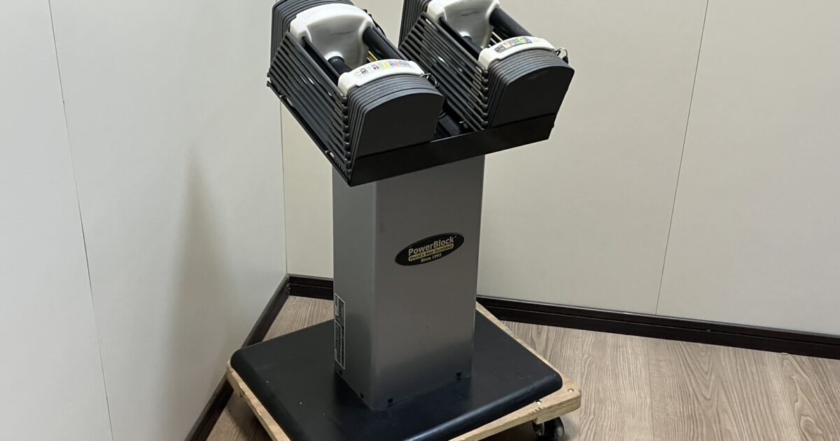 POWER BLOCK パワーブロック 可変ダンベル SPORT5.0 ダンベルスタンド付き 50ポンド 22.5kg ダンベルペア
