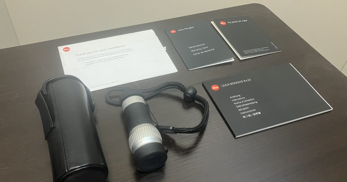 Leica ライカ 単眼鏡 モノビット Silverline 8×20 Mono 40 650 8倍 対物レンズ20mm