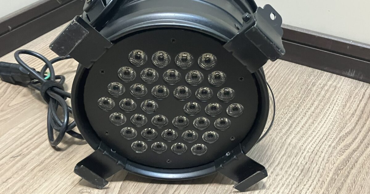 LED パーライト 36灯 業務用 舞台照明 PAR-64 120W DMX512 対応 3～8ch