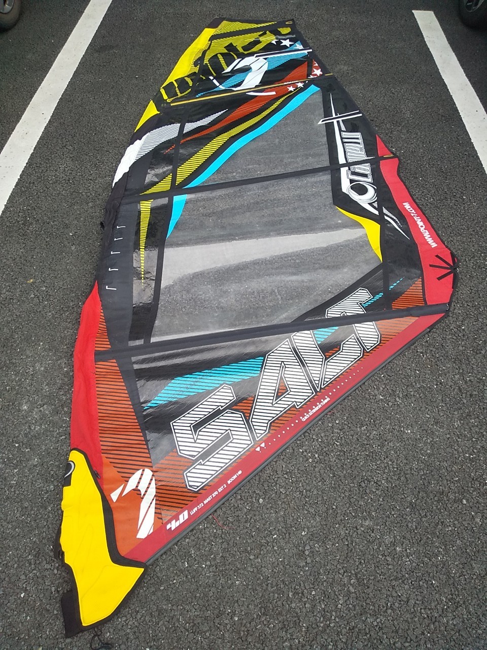 Point-7 ポイントセブン ウィンドサーフィン セイル SALT CAMPELLOLTD 4.0 LUFF 372 MAST 370 EXT 2 BOOM 149