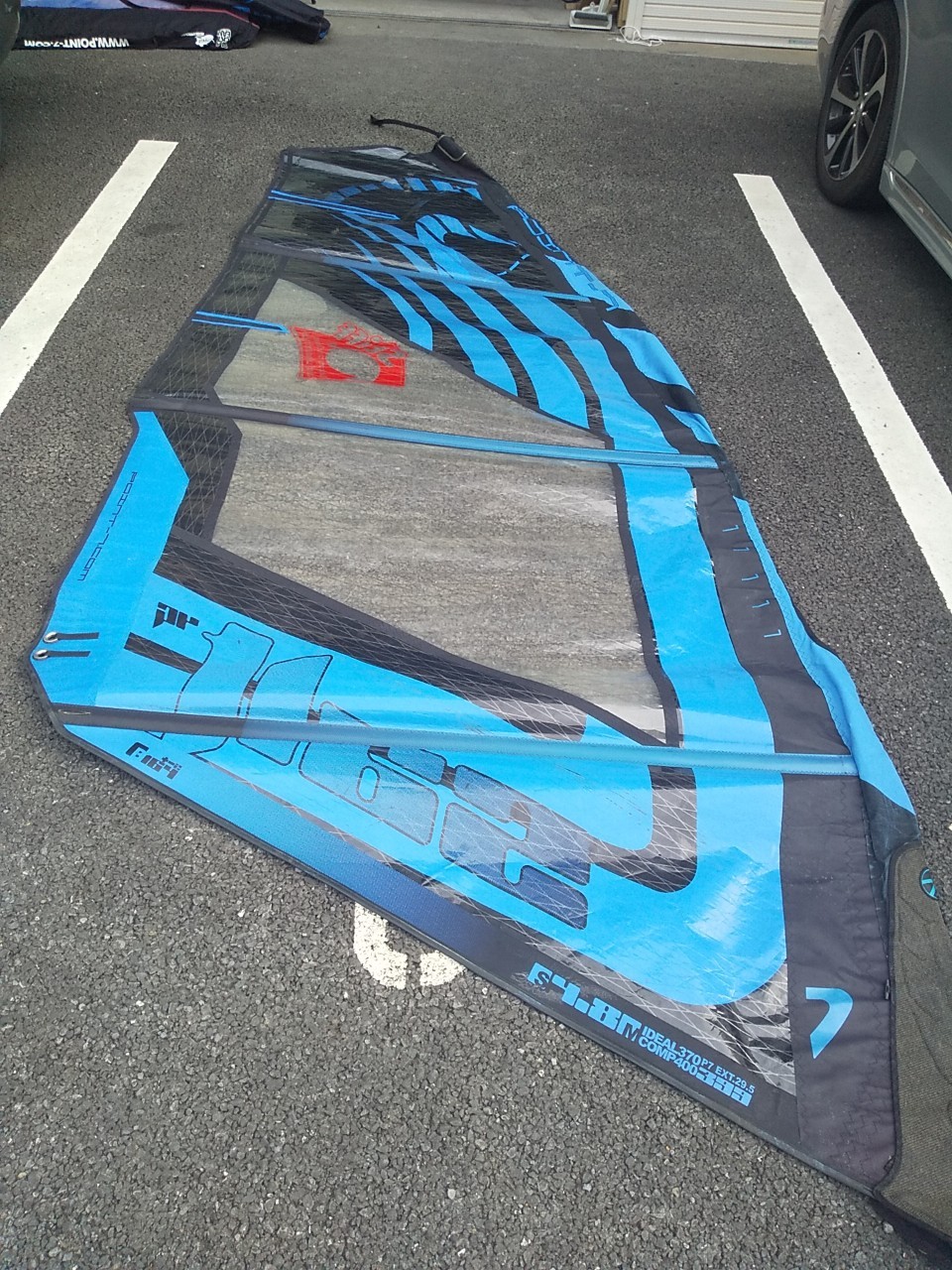 Point-7 ポイントセブン ウィンドサーフィン セイル SM 4.8 LUFF 400 MAST 370 EXT 29.5 BOOM 164±2