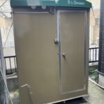 Hamanetsu ハネマツ 屋外 シャワーブース シャワールーム シャワーユニット FS2-20R 解体済 W1435 D835 H2080 B&Shower