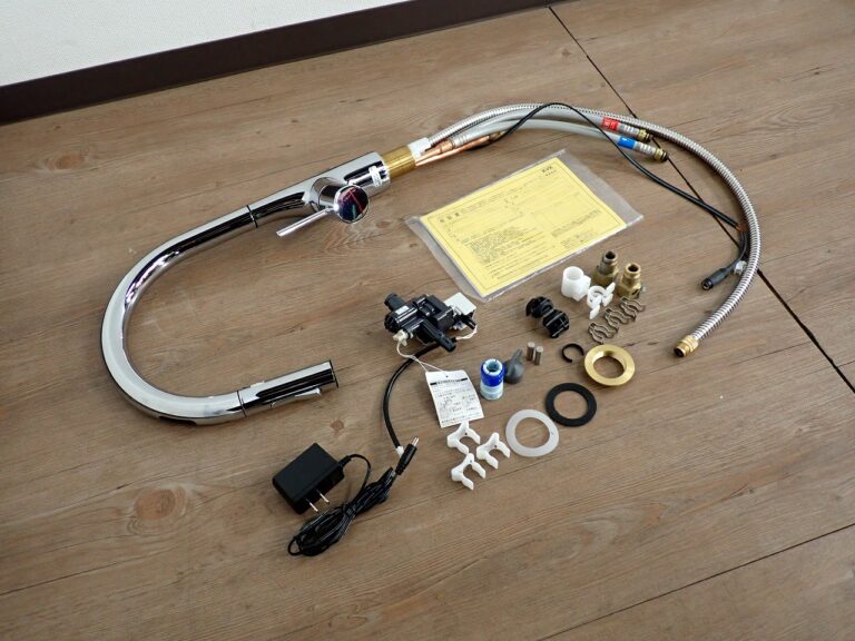 タッチレスハンドシャワー KVK KM6071ETK ケーブイケー シングルレバー式混合水栓 シャワーヘッド キッチン