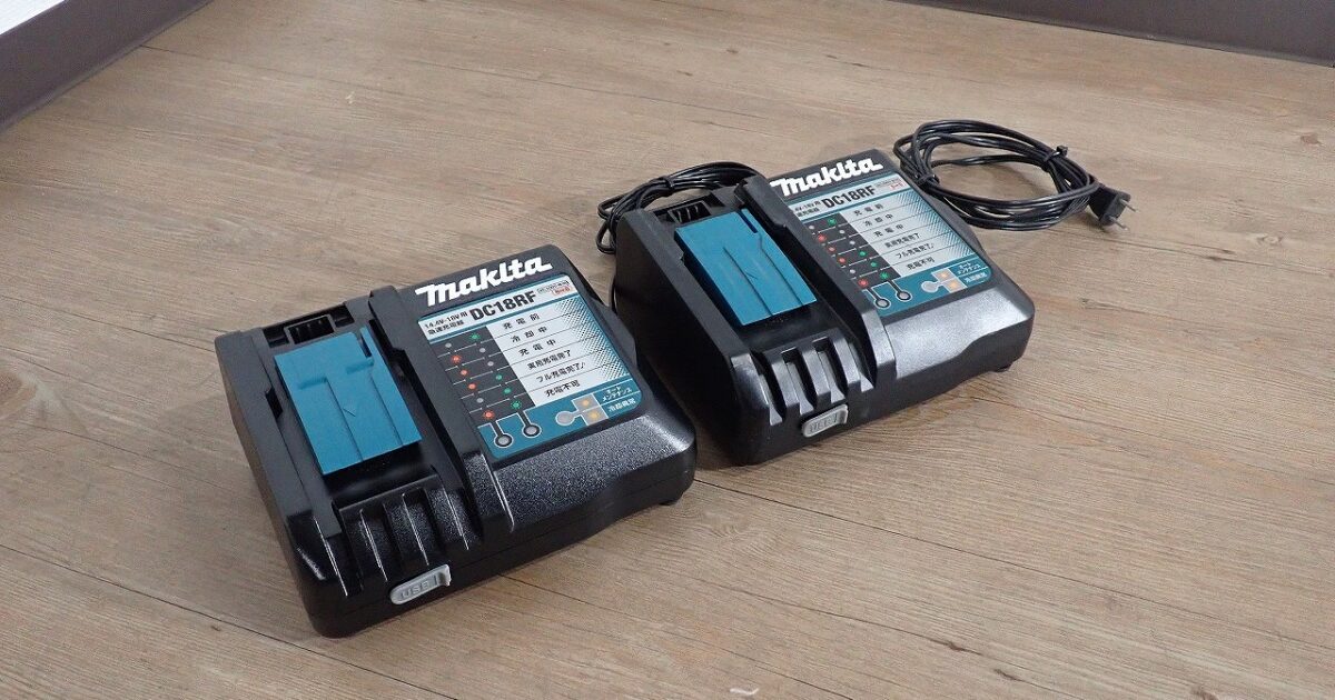 充電器 makita DC18RF マキタ 急速充電器 2台セット 100V 14.4V-18V用 USB バッテリー 純正
