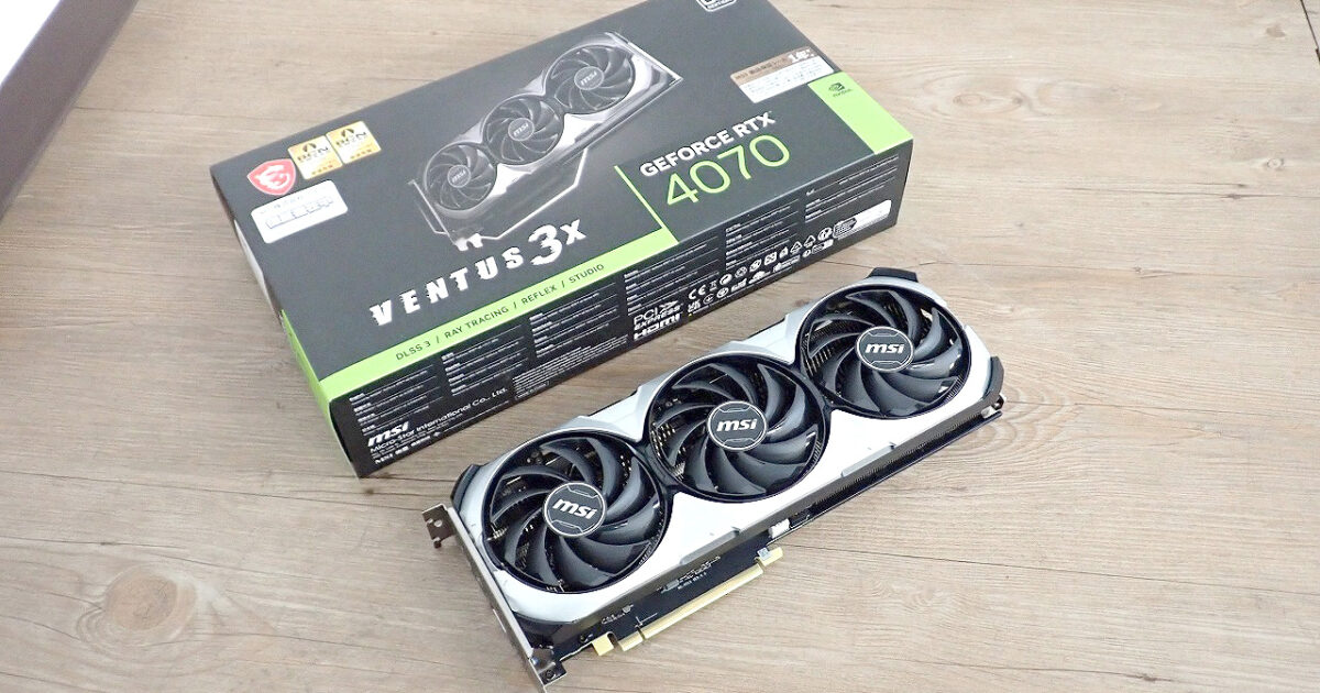 グラフィックボード MSI GeForce RTX 4070 VENTUS 3X 12G OC エムエスアイ ビデオカード ゲーム E-sports DP×3 HDMI×1