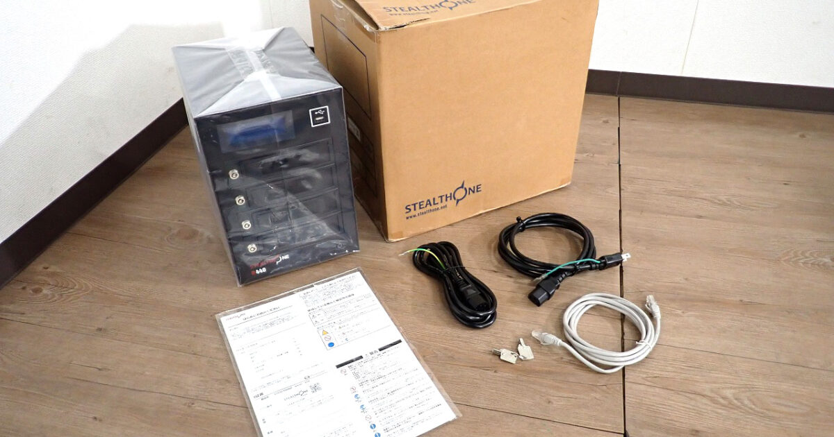 NAS 新型ネットワークストレージサーバー Y S corporation STEALTHONE ステルスワン D440 HDD 4TB ワイズ 大容量ファイルサーバー