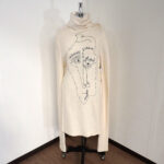 ロングセーター DELADA JMP01_FW16_F_E デラダ フリーサイズ レディース スリット タートルネック オフホワイト 白 冬服