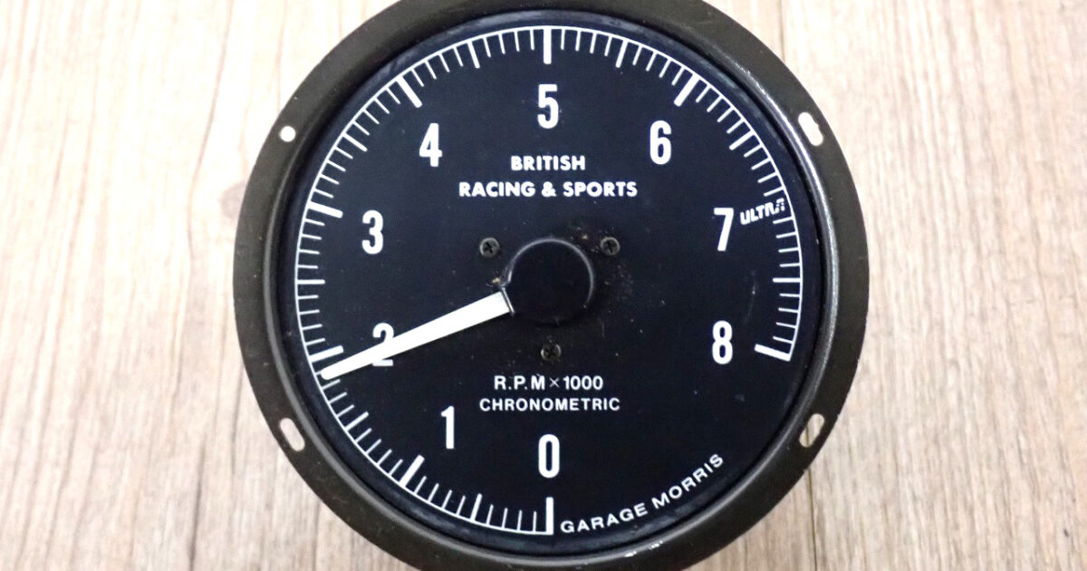 計器 GARAGE MORRIS QRC 193587 ガレージモーリス タコメーター 回転計 ゲージ 8000RPM