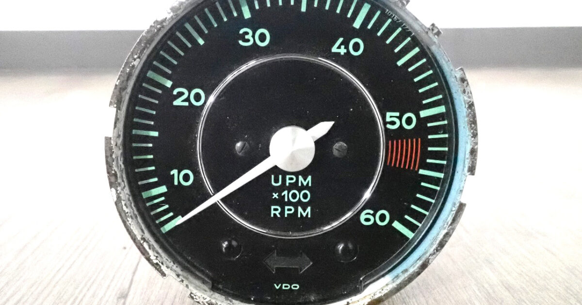 計器 VDO 0019 644 741 303 00 10167 1771 ブイディーオー タコメーター 回転計 ゲージ 6000RPM 円型