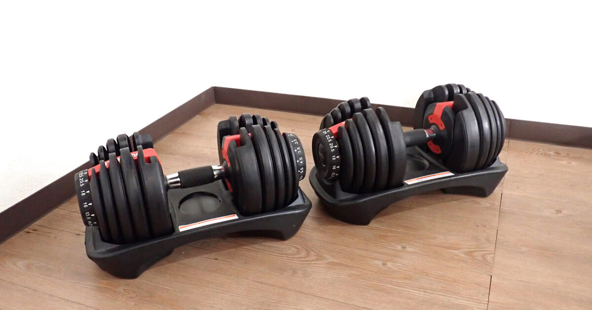 アジャスタブルダンベル ペア WILD FIT M7AD-1S ワイルドフィット 2本セット 可変式 2.5～24kg 15段階調節 W430mm 筋トレ
